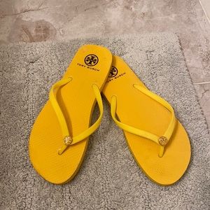 Tory Burch Yellow Foam/Plastic Sandal